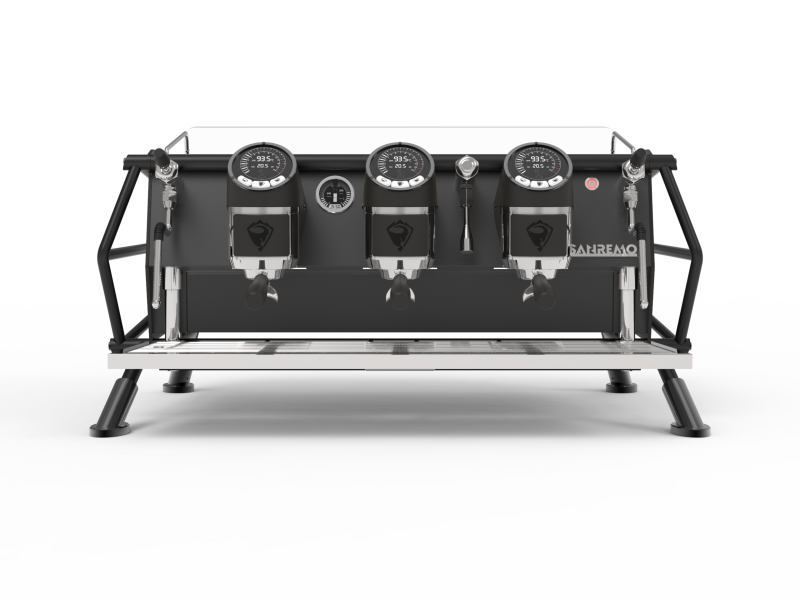 Sanremo Cafe Racer Naked 3Group – Powerful 3-Group Coffee Machine with Exposed Frame Design