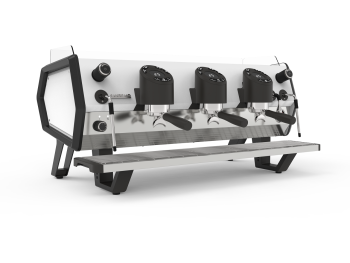 Sanremo D8 Black/White 3Group – Modern 3-Group Espresso Machine for Stylish Cafés