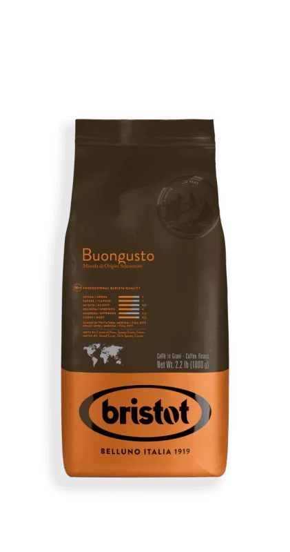 Bristot Buongusto Coffee Beans – Bold, Full-Bodied Espresso with Rich Cocoa & Spice Notes