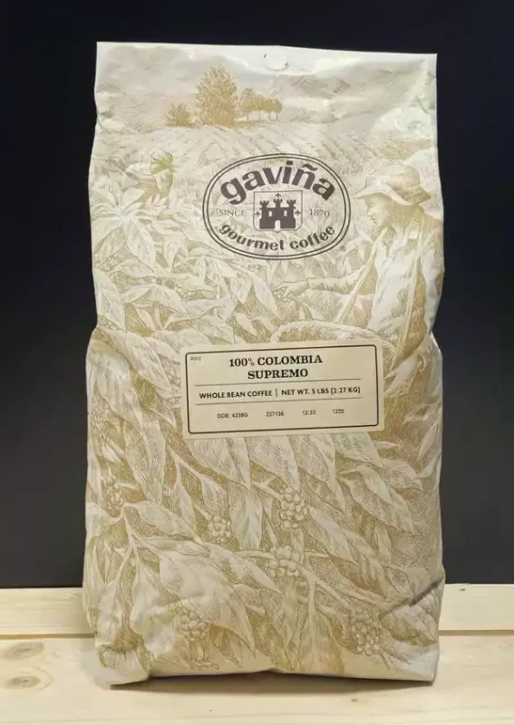 Gavina Colombia Supremo Whole Bean Coffee – Premium Arabica Bold Roast