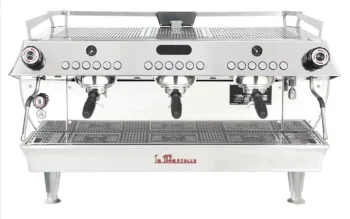 La Marzocco GB5 AV 3 Group – 3-Group Commercial Espresso Machine with Floral Design & Power