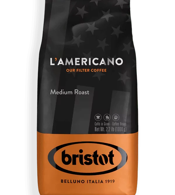 Bristot L'Americano Medium Roast – Balanced Arabica-Robusta Blend with Cocoa & Spice