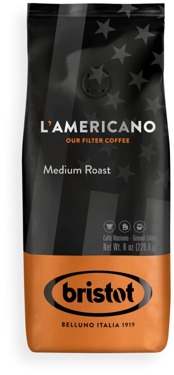 Bristot L'Americano Medium Roast Coffee – Smooth & Balanced Filter Coffee